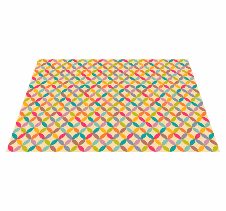 Barevné geometrické Geometrický vinylový koberec - TenStickers