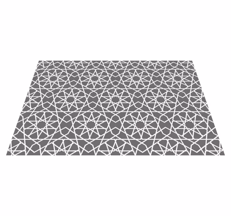 Protínající se čáry Geometrický vinylový koberec - TenStickers