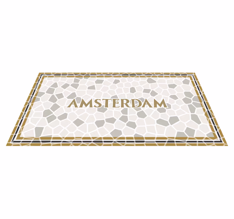 Amsterdamská mozaika Mozaikový vinylový koberec - TenStickers