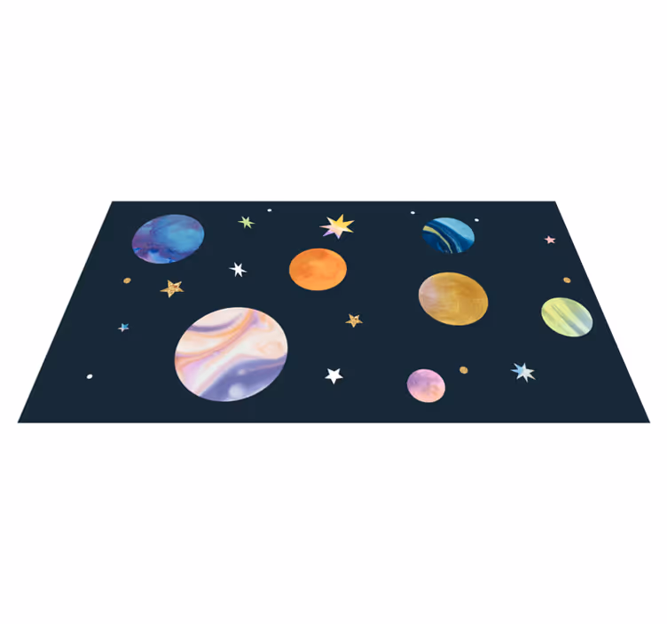 Vinylový koberec vesmír a hvězdy - TenStickers
