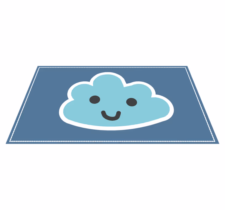 S úsměvem cloud design Vinylový koberec pro děti - TenStickers