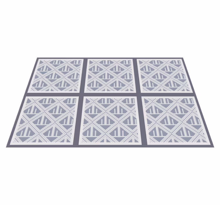 Pole geometrických vzorů Geometrický vinylový koberec - TenStickers