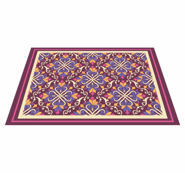 Ozdobný vzor dlaždic Geometrický vinylový koberec - TenStickers