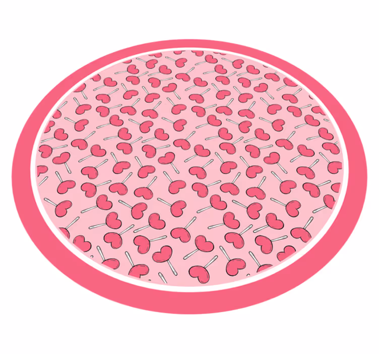 Kruh třešňového potěšení Vinylový koberec do školky - TenStickers