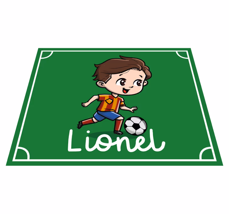 Přizpůsobitelný fotbal Vinylový koberec se jmény - TenStickers