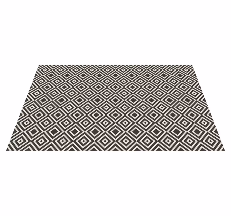 Motiv s diamantovým vzorem Geometrický vinylový koberec - TenStickers