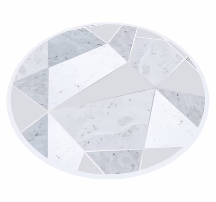 Mramorový geometrický vzorovaný Mramorový vinylový koberec - TenStickers