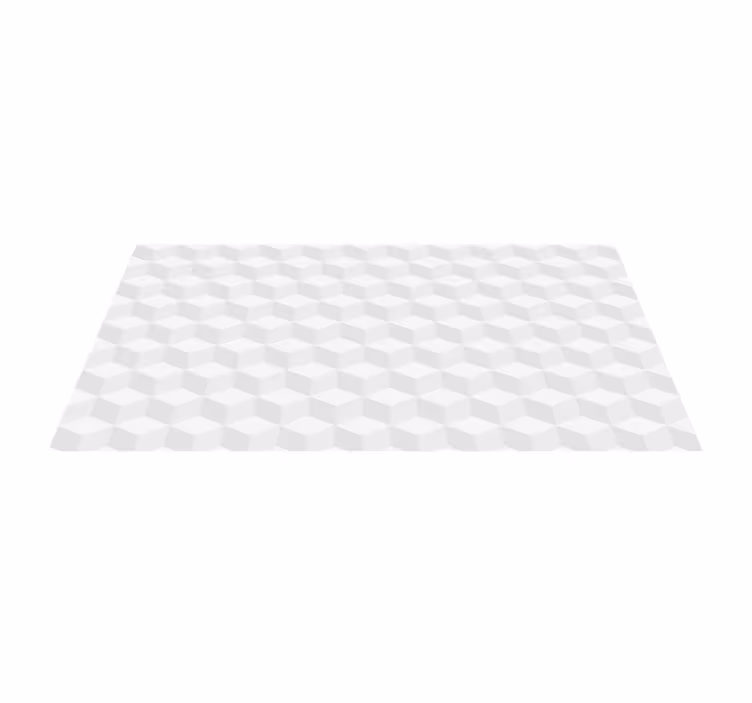 Kubická iluze Geometrický vinylový koberec - TenStickers
