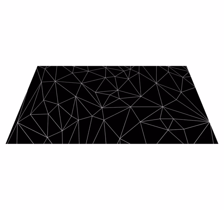 Geometrické linie Geometrický vinylový koberec - TenStickers