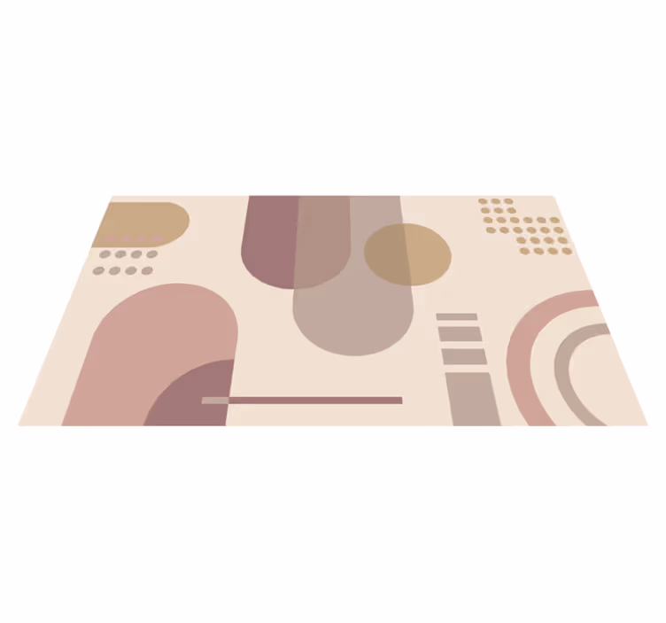 Harmonii geometrických tvarů Geometrický vinylový koberec - TenStickers