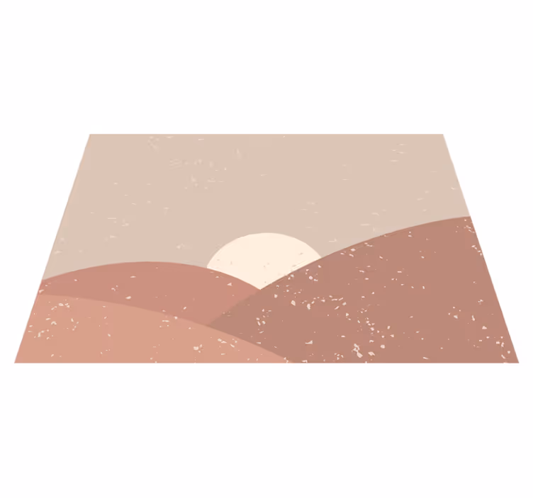 Abstraktní krajina Minimalistický vinylový koberec - TenStickers