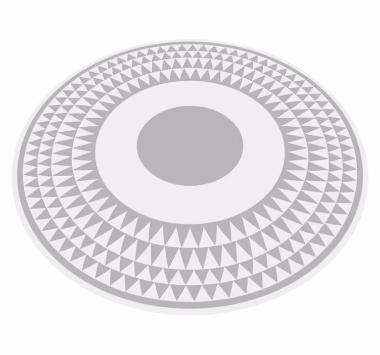 Vzor soustředných kruhů Geometrický vinylový koberec - TenStickers