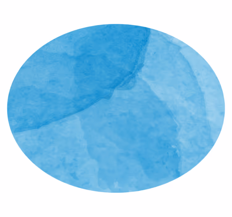 Minimalistický vinylový koberec kulatý abstraktní modrý - TenStickers