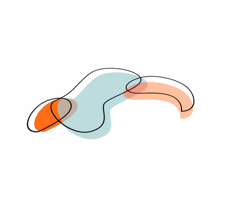 Abstraktní geometrické tvary vinylový koberec minimalistický - TenStickers