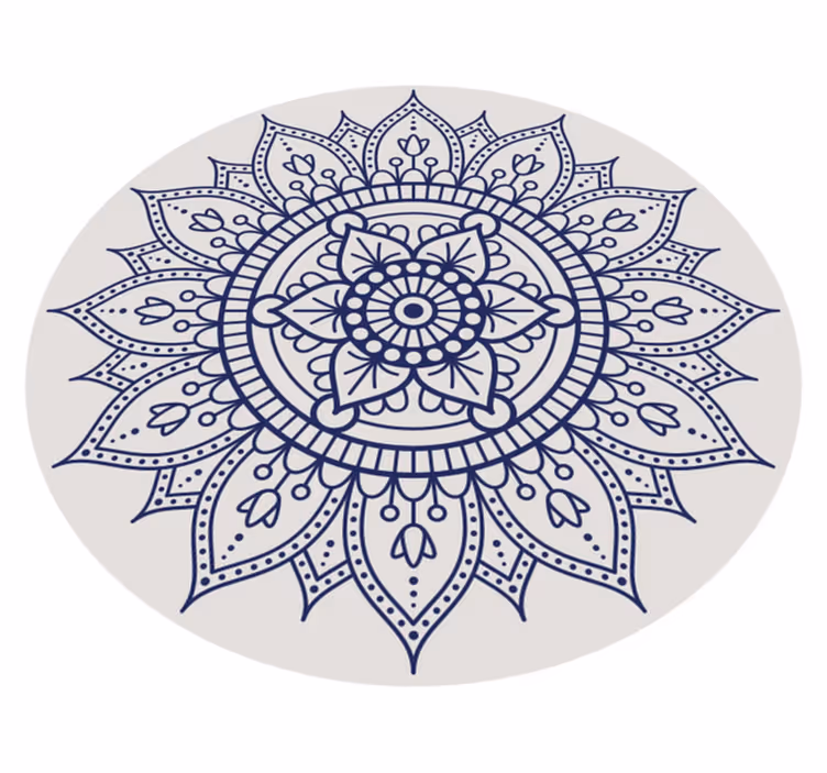 Kruhová mandala Vinylový koberec obývací pokoj - TenStickers