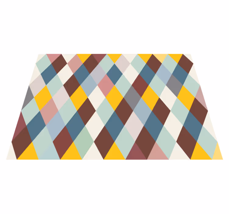 Geometrický vzorovaný podlahový kryt vinylový koberec - TenStickers