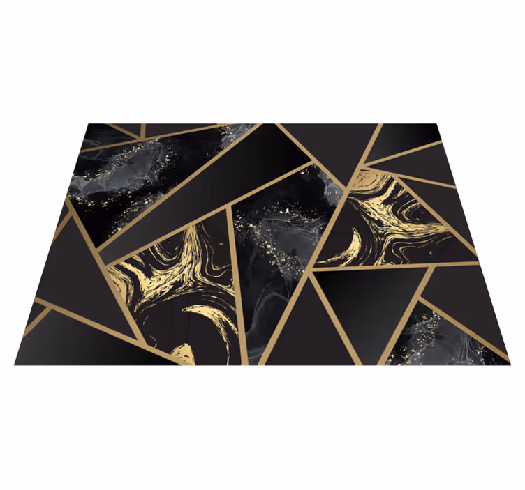Geometrický Mramorový Spoj Geometrický vinylový koberec - TenStickers