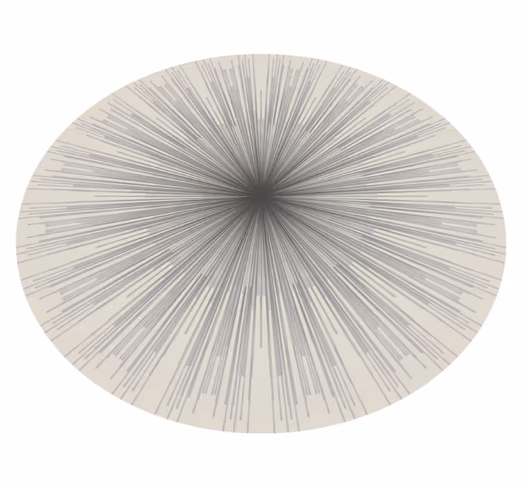 Minimalistický vinylový koberec kulatá abstraktní geometrie - TenStickers