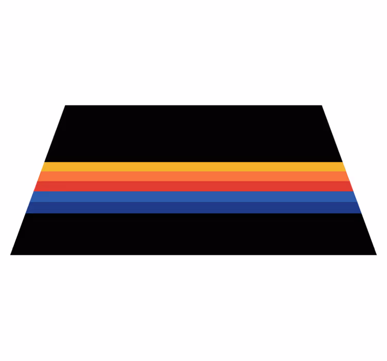 Minimalist Striped Accent Pruhovaný vinylový koberec - TenStickers