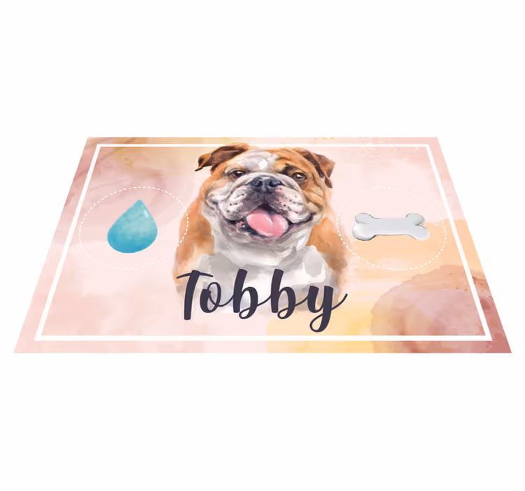 Kobereček pro psy na vodu a jídlo - TenStickers