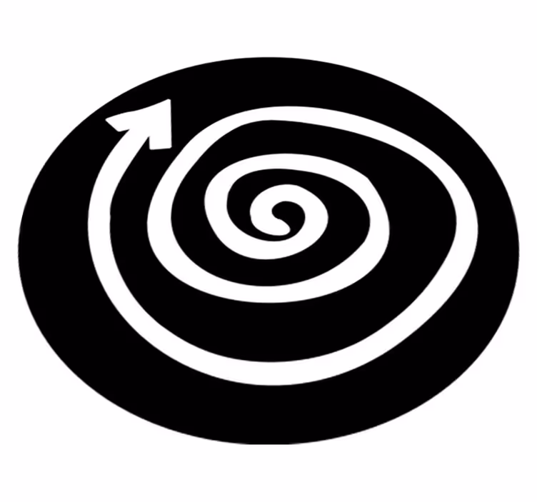 Spirálový koberec pro teenagery vinylový koberec - TenStickers
