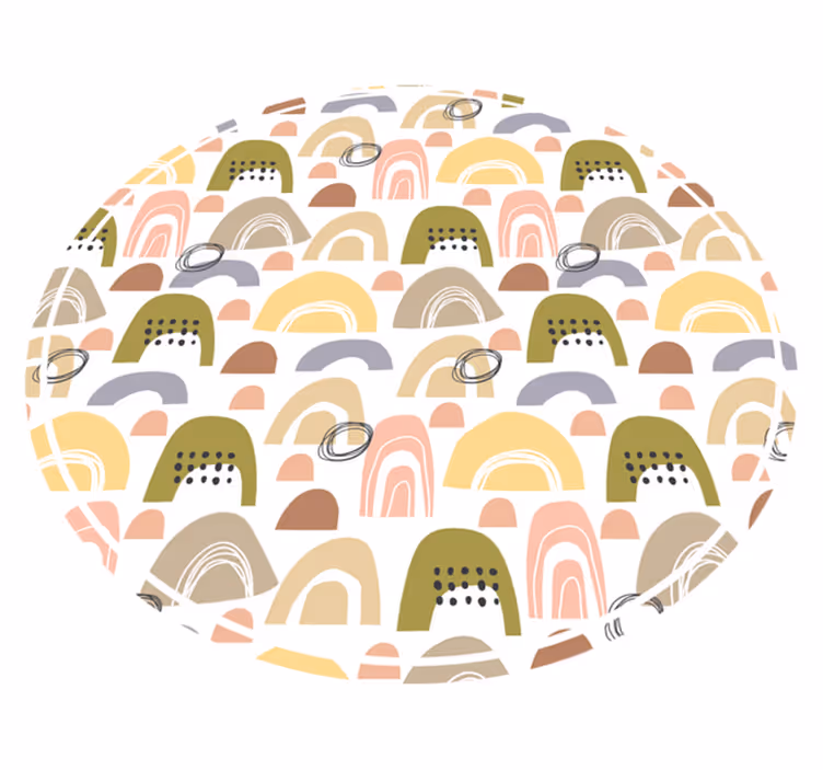 Severský duhový vzor severský koberec - TenStickers