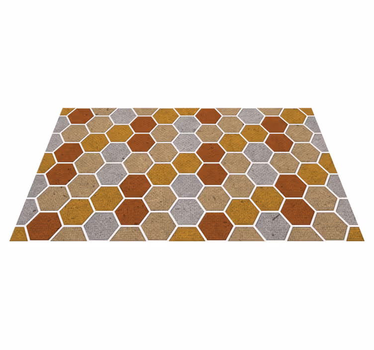 Geometrické koberce s voštinovou texturou - TenStickers