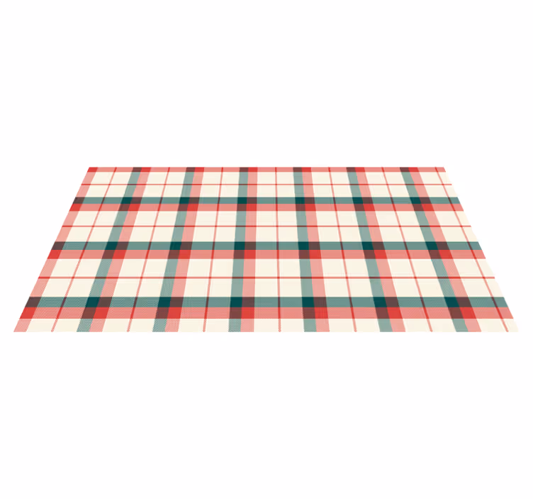 Vánoční tartan geometrické koberce - TenStickers