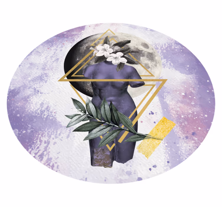 Digitální koláž moderní koberec - TenStickers