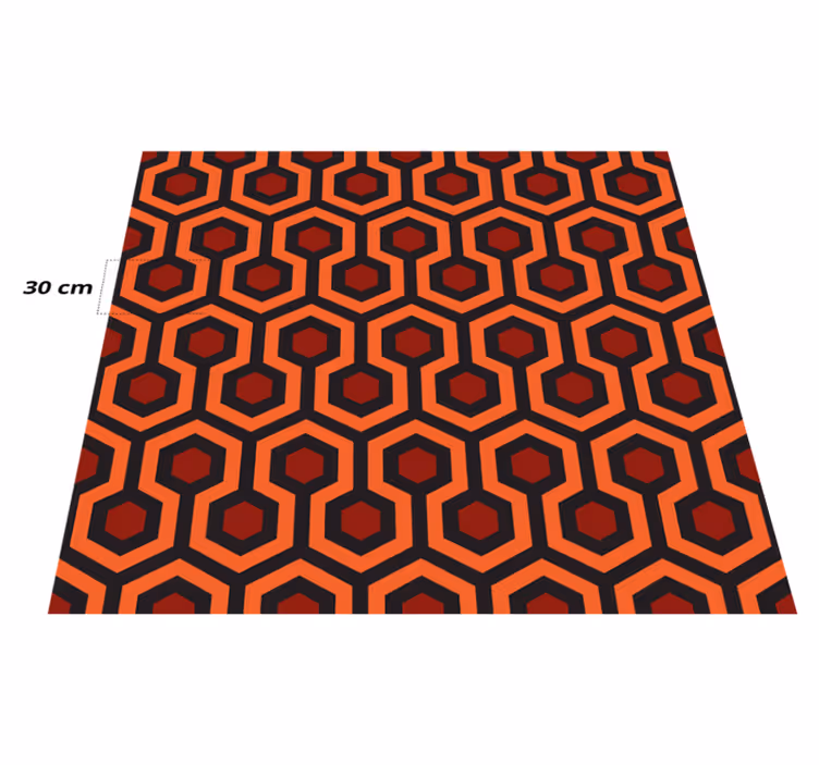 Zářící předsíňový koberec s geometrickým vzorem - TenStickers