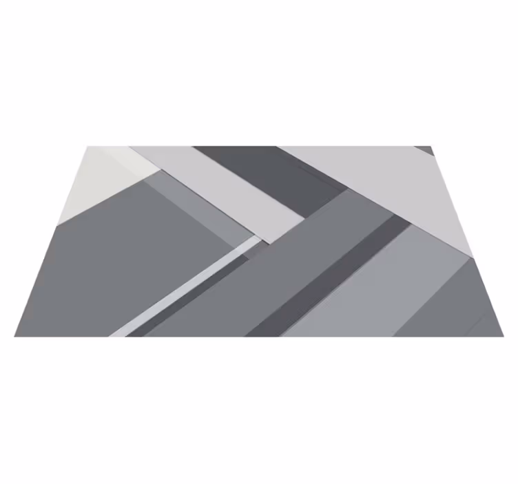 Geometrický šedý Vinylový studijní koberec - TenStickers
