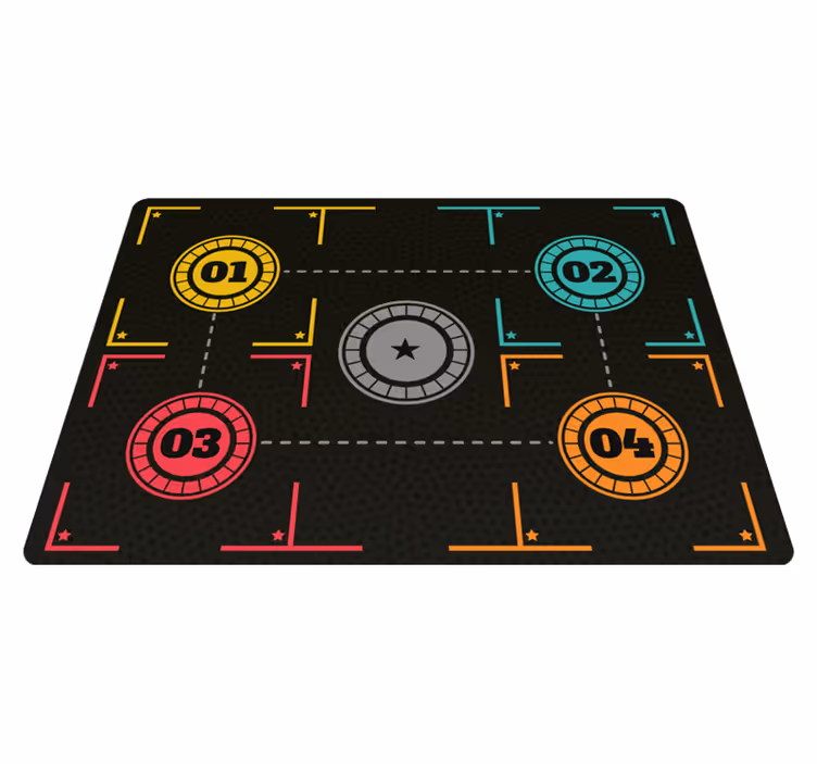 Basketbalový trénink Obdélníkový vinylový koberec - TenStickers