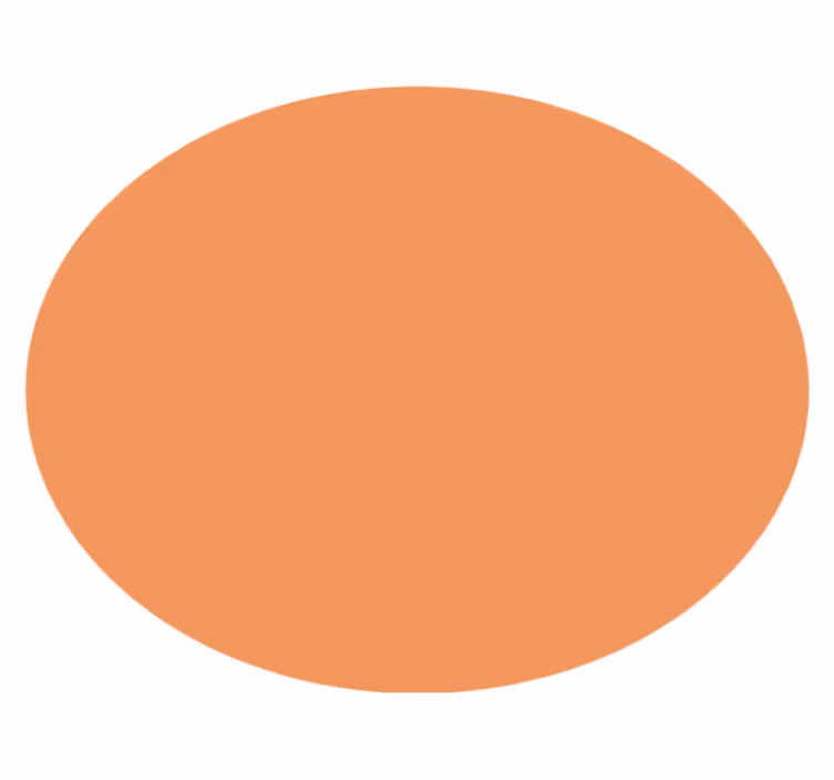 Apricot crush Kulatý vinylový koberec - TenStickers