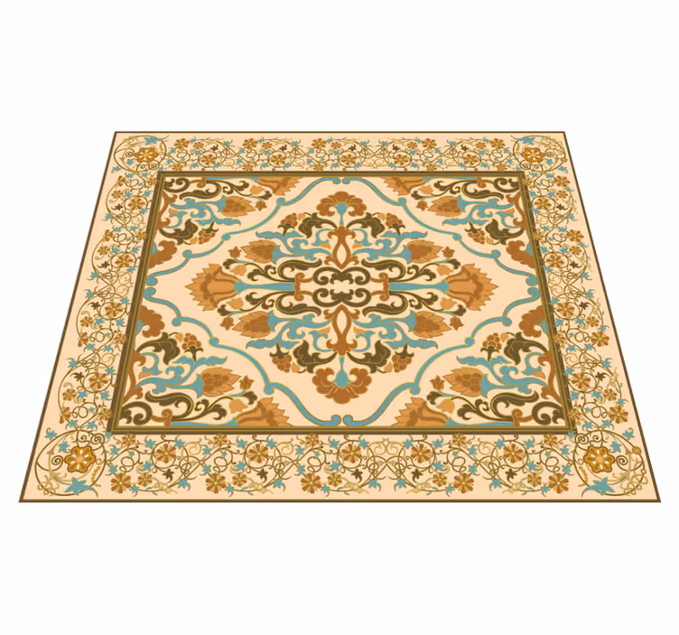 Mandala béžový design Vinylový koberec v jídelně - TenStickers