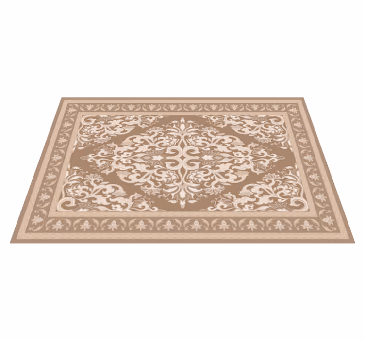 Orientální design Béžový vinylový koberec - TenStickers