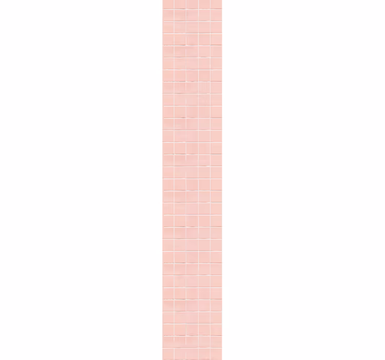 Růžový mozaikový vzor Zkontrolovaná tapeta - TenStickers