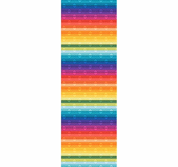 živé geometrické pruhy Pruhovaná tapeta - TenStickers