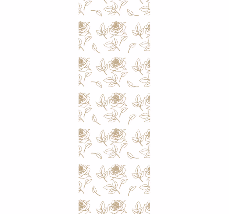 Elegantní růžové vzory květinová tapeta - TenStickers