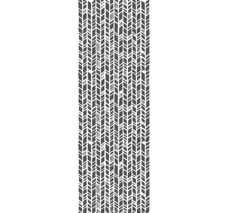 Stylizovaná šedá chevron Vstupní tapeta - TenStickers