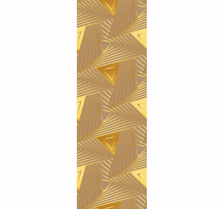Motiv zlatého vzoru Triangles tapeta - TenStickers