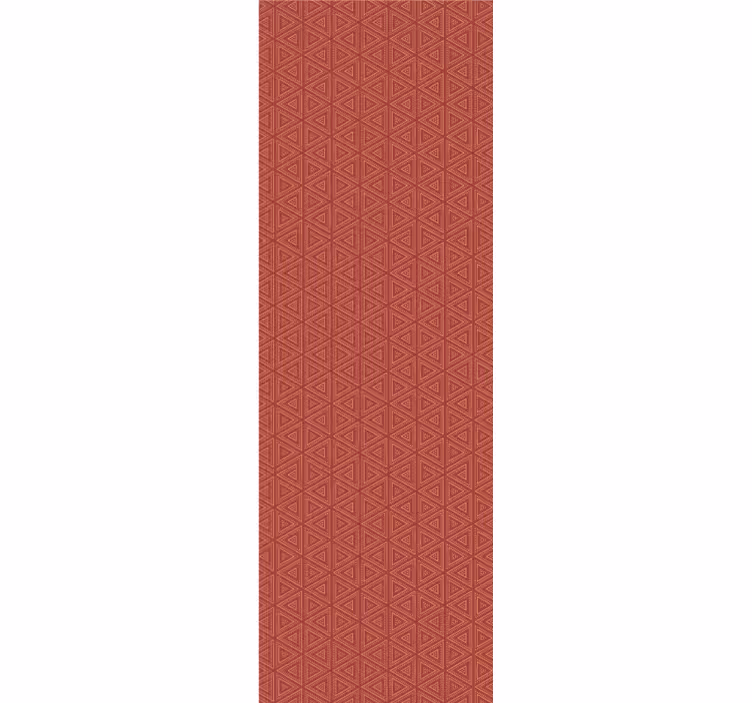 úžasný červený vzor Triangles tapeta - TenStickers