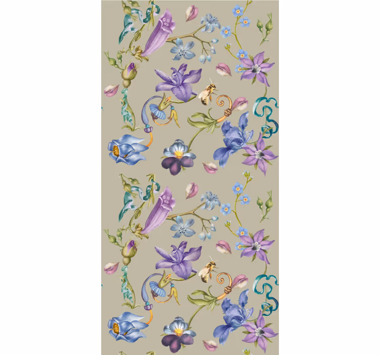 Květinový fantazijní design květinová tapeta - TenStickers