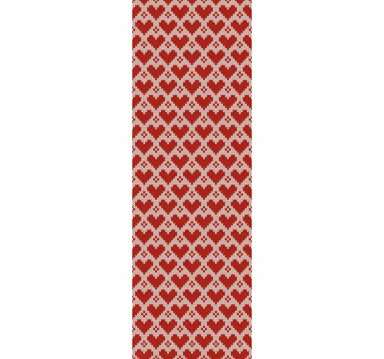 Design tkaniny srdce Tapeta do obývacího pokoje - TenStickers