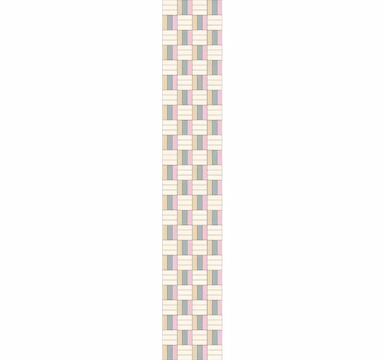 Geometrické vzorované pruhy Tapeta do koupelny - TenStickers