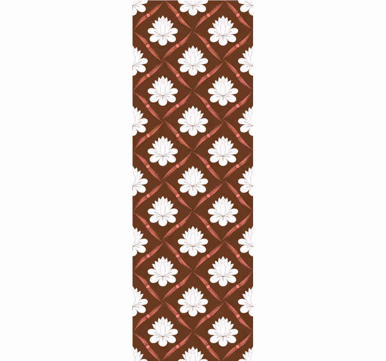 Design lotosového vzoru Květinový ornament tapeta - TenStickers