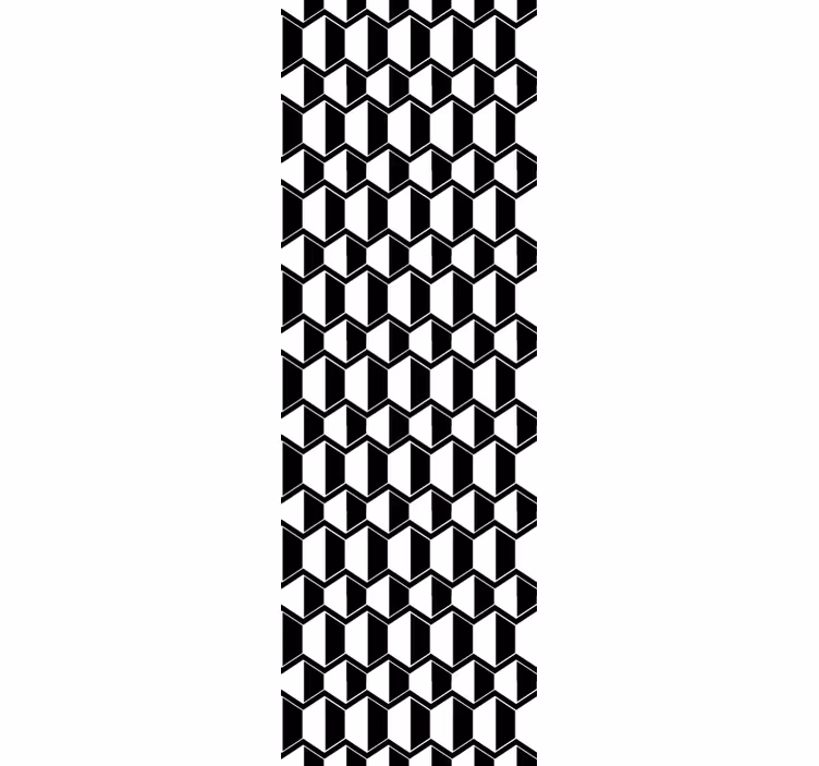 3d krychlový vzor Geometrická tapeta - TenStickers