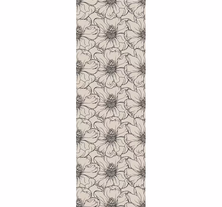 Elegantní květinový vzor Tapeta do obývacího pokoje - TenStickers