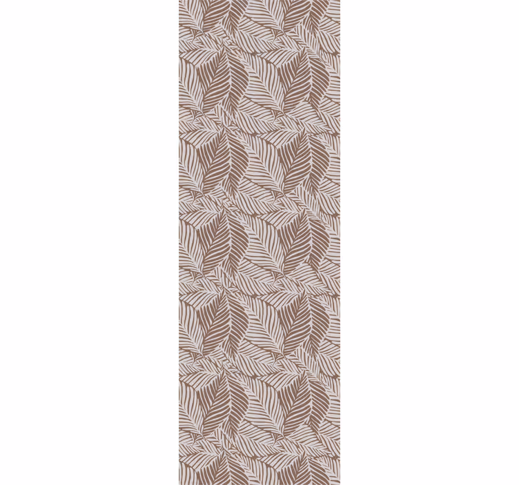Hnědý elegantní design květinová tapeta - TenStickers