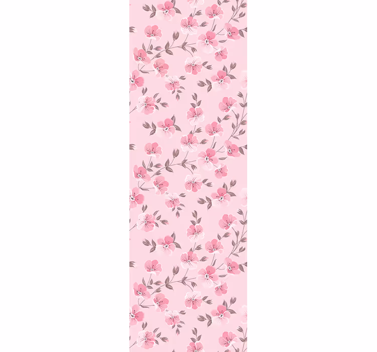 Růžové květinové aranžmá květinová tapeta - TenStickers