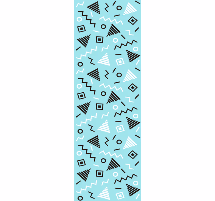 Zábavné moderní memphis Geometrická tapeta - TenStickers
